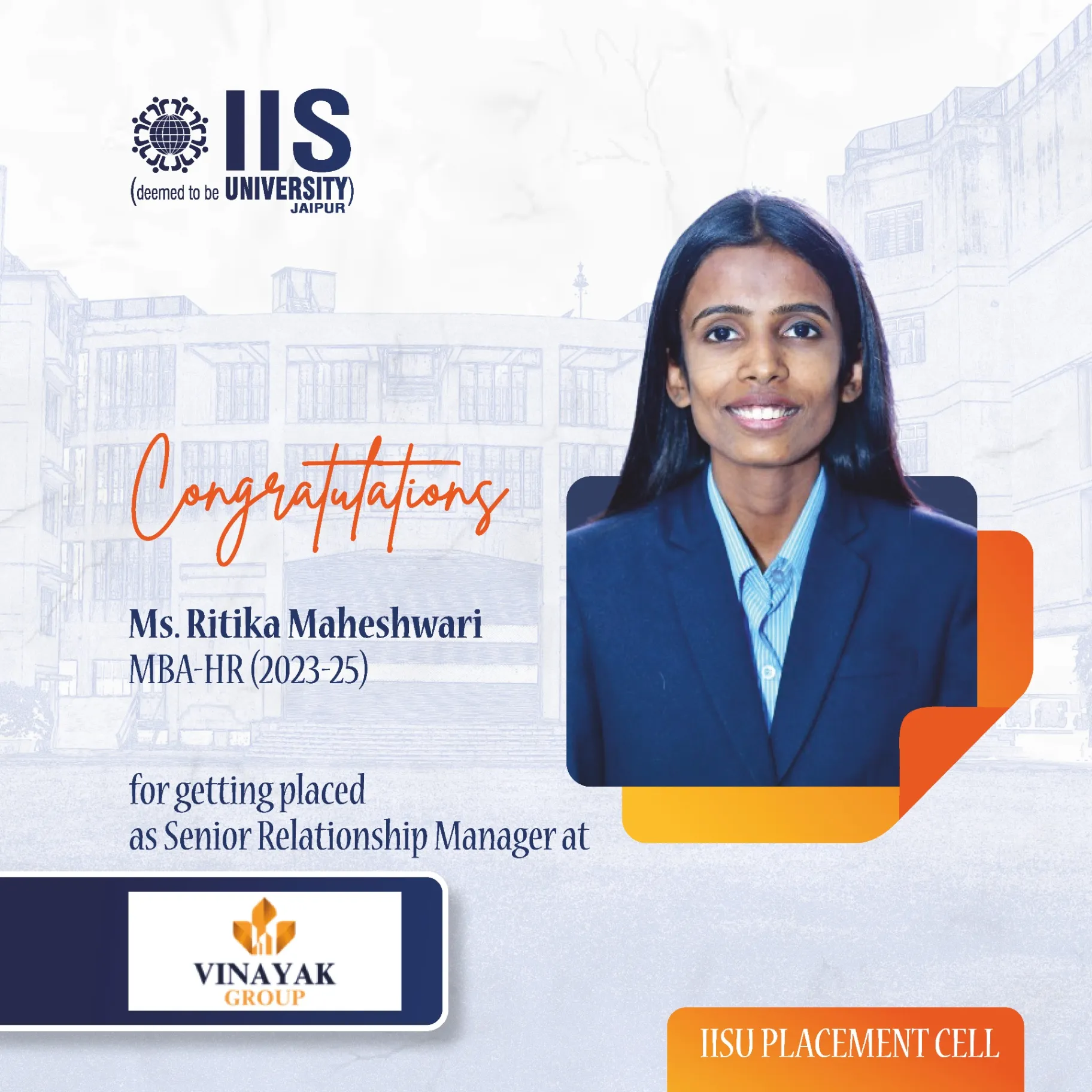 IIS University Placements